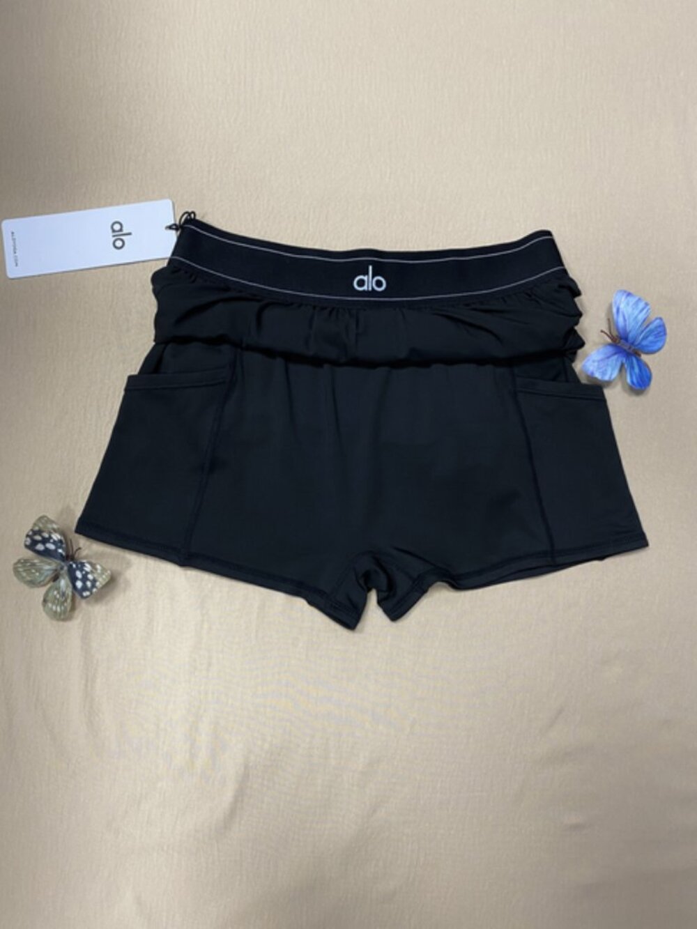 🤹♀️ALO NWT Match Point Black Mini Tennis Skirt🏌️Sporty Everyday Style - Picture 3 of 7